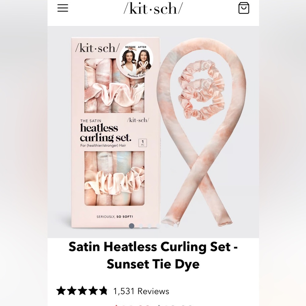 Kitsch Heatless Curling Set